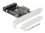 Delock PCI Express Kártya 2 x belső USB 3.0 tűfejes csatlakozóhoz