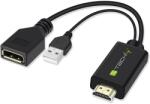 TECHLY ICOC HDMI-DP12A Адаптер HDMI към DisplayPort с USB захранване 4K*30Hz M/F (ICOC HDMI-DP12A)