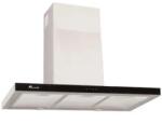 Tornado Hota Tornado decorativa Lara 1200, Putere de absorbtie 1200 m3/h, 3 trepte, Clasa A, 90 cm, Inox/Negru (36305) Hota