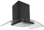 Tornado Hota Tornado decorativa Eva 1200, Putere de absorbtie 1200 m3/h, 3 trepte, Clasa C, 90 cm, Negru (33571) Hota