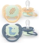 Philips Залъгалка Philips Avent Ultra Soft - Night, 6-18 м, 2 броя (SCF094/03) - ozone