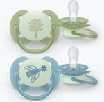 Philips Залъгалки Philips Avent Ultra Soft - Night, 18+ м, за момче (SCF094/05) - ozone