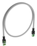 Fibrain Data Patchcord Cat. 5e U/UTP 5m Cablu Gri, Conector Verde, Iconiță Verde (XEP0500.GY020)