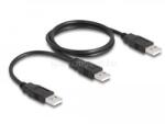 Delock USB 2.0 kábel A-típusú a 2 x A-tipusú 70 cm (DL80000) (DL80000)