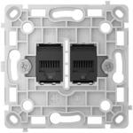 Ajax Systems 128848.165. BL Priză LAN RJ45 încastrată verticală neagră - OutletCore (LAN) vertical (128848.165.BL)