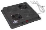 Fibrain Panou Ventilator 2-Ventilator pentru Acoperiș-Raft-Podea cu Termostat 1HE RAL 9005 (WTD-2T-S04-B)