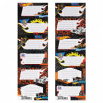 Starpak 6 db-os füzetcímke - Hot Wheels Black - kétféle (583855) (583855) - gyerekjatekbolt