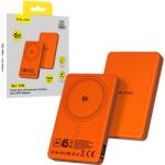 Blavec Power Bank 10000mAh BJ-05 Ultra Gyors 16mm - Type C - Qi2.2 25W + PD 45W mágneses indukció Magsafe 2 az 1-ben (PBBJ05-QI22MC10O) narancs alumínium