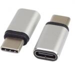 PremiumCord USB 2.0 Type C Toldó Ezüst 3cm KUR31-16 (KUR31-16)