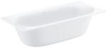 GROHE Cada din ceramica Grohe Essence 3962000H, incastrata, 180 x 80 x 45 cm, preaplin, cadru otel, fara set instalare, Alb (3962000H)