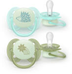 Philips Suzete Philips Avent Ultra Soft - Night, 0-6 luni, arici/stea (SCF094/01)