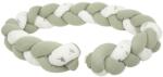 Bimbidreams Apărătoare tip împletitură pentru pătuț Bimbidreams - Trex, 230 cm, alb/verde (8499000702038)