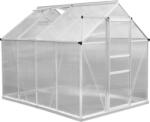 Strend Pro Üvegház, Strend Pro Garden, 250 x 190 x 195 cm, alumínium váz, 6 mm polikarbonát, stabil alappal, jó hőszigeteléssel (TC2172592)