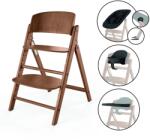 Cybex Scaun masa bebe cu sezlong inclus Cybex Click & Fold 4 in 1 All Natural Dark, de la nastere, pliabil, reglabil, evolutiv (525000965) Scaun de masa bebelusi, inaltator