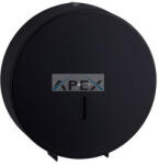 Merida BSC004 STELLA BLACK, Toalettpapír adagoló maxi (32cm), rozsdamentes, fekete