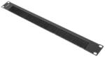 Lanberg AK-1103-B 19" 1U egyik oldalán nyitott fésűs fekete kábelrendező - pcx