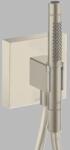 Hansgrohe Set de dus manual, cu cot de perete si suport Square, 2 Jet, nichel periat (Brushed Nickel), Axor Starck 12626820 12626820 (12626820)