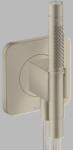 Hansgrohe Set de dus manual, cu cot de perete si suport Softsquare, 2 Jet, nichel periat (Brushed Nickel), Axor Citterio 49626820 49626820 (49626820)
