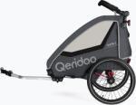Qeridoo Remorcă pentru biciclete Qeridoo Qupa 2 gri