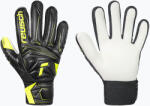 Reusch Mănuși de portar pentru copii Reusch Attrakt Starter Solid Finger Support Junior black/safety yellow