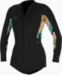 O'Neill Spumă de înot pentru femei O'Neill Bahia 2/1 Front Zip Short Spring black/mikah floral/black