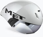 MET Cască de ciclism MET Codatronica white/silver matte glossy