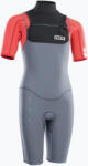 ION Costum de surfing pentru copii ION Capture 2/2 Shorty Back Zip Jr steel blue/red