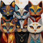 bboldin PT-1144 - Abstract Cat - 1000 db-os puzzle (PT-1144)