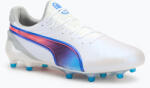 PUMA King Ultimate FG/AG futballcipő puma fehér/kék/szürke/szürke/szürkés fényű futballcipő