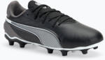 PUMA King Match FG/AG Jr gyermek focicipő puma fekete/puma fehér/hűvös sötétszürke