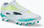 joma Evolution FG férfi futballcipő fehér/türkizkék