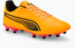PUMA King Match Fg/Ag sun stream/puma black/sunset glow futballcipő
