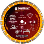 Powermat Gyémánt Vágókorong - 350mm, 25, 4mm furat - Betonhoz és gránithoz (PM-TDCS-3501T) (POW-PM1502)