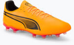 PUMA King Pro Fg/Ag sun stream/puma black/sunset glow futballcipő