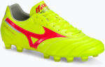 Mizuno Morelia II Pro MD biztonsági sárga/tüzes korall 2/galaxis ezüst férfi futballcipő