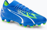 PUMA Ultra Match FG/AG férfi futballcipő ultra kék/puma fehér/pro zöld