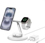 Belkin Belkin Boost Charge Pro 3in1 Qi2 15w Magnetic Adjustable Charging Stand White
