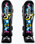 YOKKAO Flames fekete sípcsont- és lábfejvédők