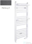 Radeco ROSA AD5-600/R 1250x650 törölközőszárítós radiátor, MERKURY 5 (metál sötétszürke) színben (Radeco_ROSA_AD5_600_R_MERKURY5)