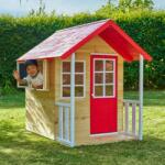 TP Toys Casuta de gradina TP TOYS, Poppy Cottage, lemn, rosu/maro/alb (TP9875) - ookee Casuta pentru copii