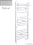 Radeco ROSA AD5-600/R 1250x650 törölközőszárítós radiátor, MERKURY 1 (metál ezüst) színben (Radeco_ROSA_AD5_600_R_MERKURY1)