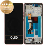 Motorola Ecran pentru Motorola Moto G86 5G, Sticlă tactilă cu ramă, Chrysanthemum, 5D68C30477, Genuine Service Pack, Chrysanthemum