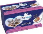 PreVital Mousse Kitten Veal, Ocean Fish - pástétom válogatás borjúval, óceáni hallal kölyökmacskák számára 4 x 85 g - csui