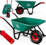Gardebruk Roabă GREG cu cuvă din plastic, max. 100l/250kg, verde/negru