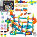 DK Mágneses Építőkockák Világító 3D Golyóstoll Puzzle 202 Ajándék