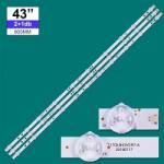  Háttérvilágítás Vestel 43coll 10+11LED 3V 3db/csomag 2A+1B