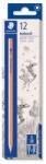 STAEDTLER Grafitceruza, 2B, hatszögletű, STAEDTLER "Noris® natural 130 60N (TS13060N0) - officepantry