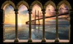 Consalnet Vasco da Gama híd, Portugália poszter, fotótapéta (C1-3339)
