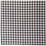  Textilszalvéta 40x40cm fekete-fehér kockás mintával