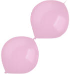 Balloons4party Set 10 baloane latex doua capete link o loon roz deschis 30 cm